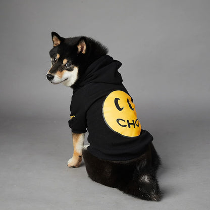 Smiley Dog Hoodie Stylish Dog Clothes Smiley Face Sweater Cotton Sweatshirt Fashion Outfit for Dogs Cats Puppy Small Medium Large (2XL, Black) - pet needs7445037173137Smiley Dog Hoodie Stylish Dog Clothes Smiley Face Sweater Cotton Sweatshirt Fashion Outfit for Dogs Cats Puppy Small Medium Large (2XL, Black)Smiley - Black2Xl (Chest: 21'' - 23.6'' / Suggest: 22 - 32 Lbs)2Xl (Chest: 21'' - 23.6'' / Suggest: 22 - 32 Lbs)pet needs