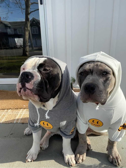 Smiley Dog Hoodie Stylish Dog Clothes Smiley Face Sweater Cotton Sweatshirt Fashion Outfit for Dogs Cats Puppy Small Medium Large (S, White) - pet needs705353195587Smiley Dog Hoodie Stylish Dog Clothes Smiley Face Sweater Cotton Sweatshirt Fashion Outfit for Dogs Cats Puppy Small Medium Large (S, White)Smiley - WhiteS (Chest: 9.8'' - 13.8'' / Suggest: 2 - 5 Lbs)S (Chest: 9.8'' - 13.8'' / Suggest: 2 - 5 Lbs)pet needs
