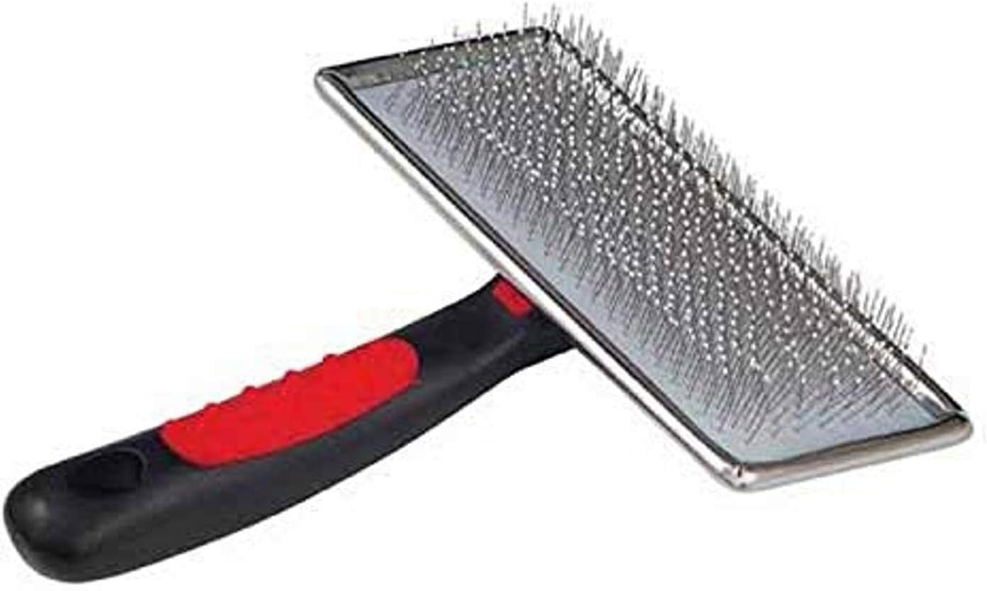 Soft Flat Slicker Brush with Coated Pin Tips, Large/X - Large for Professional Groomers - pet needs313045249229Soft Flat Slicker Brush with Coated Pin Tips, Large/X - Large for Professional Groomerspet needs
