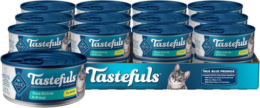 Tastefuls Flaked Wet Cat Food, Made with Natural Ingredients, Tuna Entrée in Gravy, 5.5 - Oz Cans (24 Count) - pet needs744759201836Tastefuls Flaked Wet Cat Food, Made with Natural Ingredients, Tuna Entrée in Gravy, 5.5 - Oz Cans (24 Count)Tuna5.5 Ounce (Pack Of 24)5.5 Ounce (Pack Of 24)pet needs