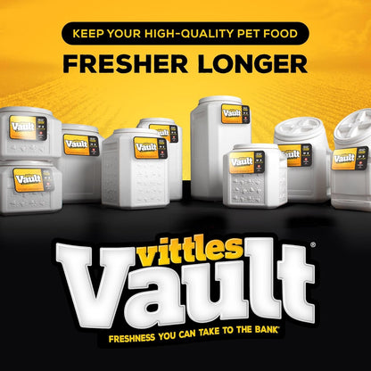 Vittles Vault Pet Food Storage Containers - Sealed Dog and Cat Food Storage Container, Fits up to 80Lbs, Made in the USA - [14"L X 28"H] - pet needs711181168037Vittles Vault Pet Food Storage Containers - Sealed Dog and Cat Food Storage Container, Fits up to 80Lbs, Made in the USA - [14"L X 28"H]80 Poundspet needs