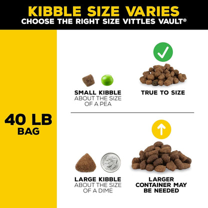 Vittles Vault Stackable Dog Food Storage Container with Sealing Lid, up to 40 Lbs Dry Pet Food Storage Container, Usa - Made - [20.5"L X 12"W X 16.75"H] - pet needs744759034304Vittles Vault Stackable Dog Food Storage Container with Sealing Lid, up to 40 Lbs Dry Pet Food Storage Container, Usa - Made - [20.5"L X 12"W X 16.75"H]Container40 Pounds40 Poundspet needs