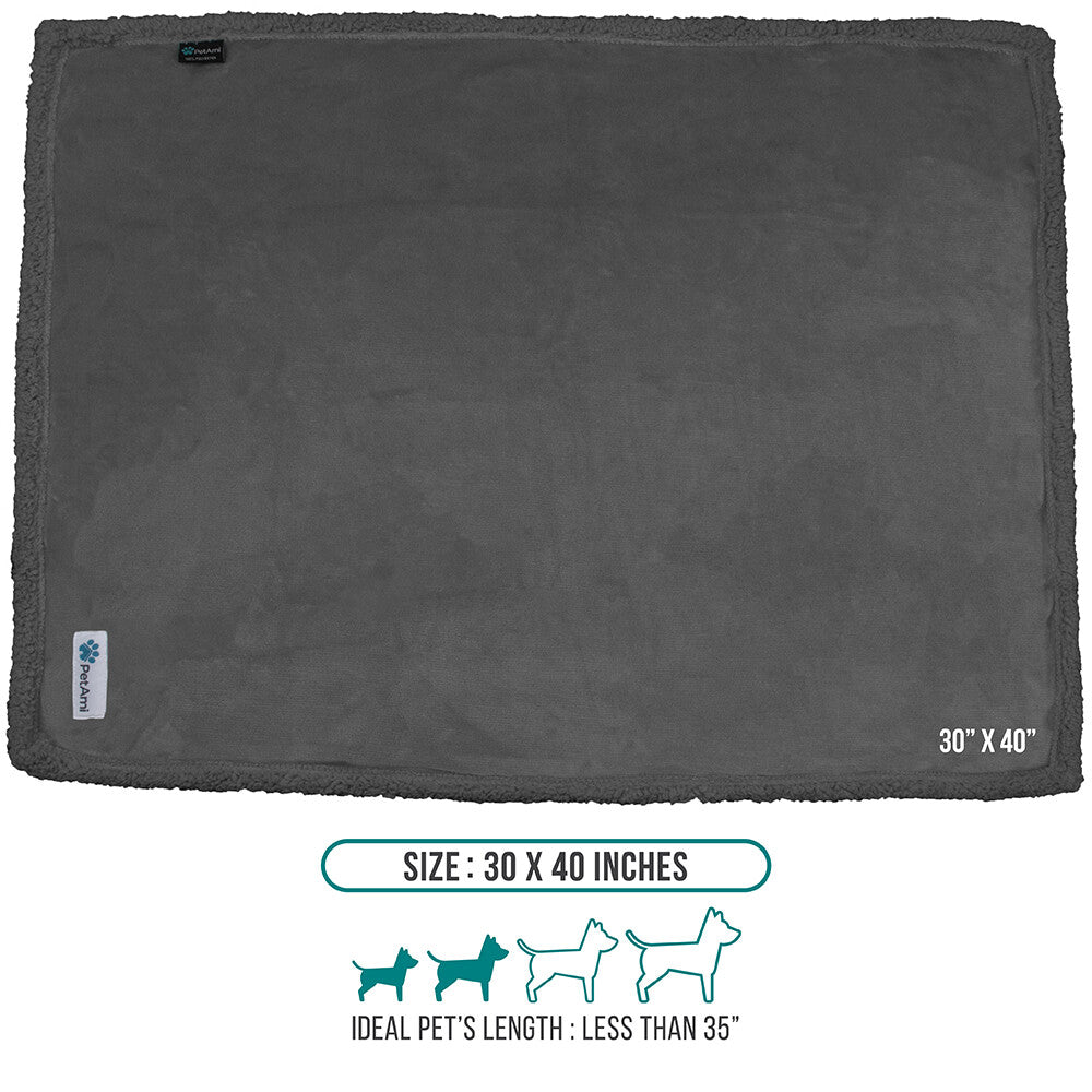Washable Pet Blanket Fleece Dog Cat Bed Soft Sherpa Reversible Dog Blanket Warm - pet needs313037877881Washable Pet Blanket Fleece Dog Cat Bed Soft Sherpa Reversible Dog Blanket WarmGray/Gray Sherpapet needs