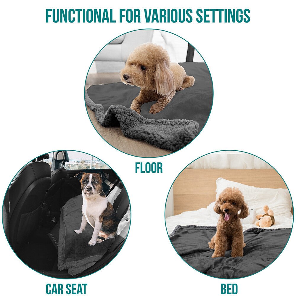 Washable Pet Blanket Fleece Dog Cat Bed Soft Sherpa Reversible Dog Blanket Warm - pet needs313037877881Washable Pet Blanket Fleece Dog Cat Bed Soft Sherpa Reversible Dog Blanket WarmGray/Gray Sherpapet needs