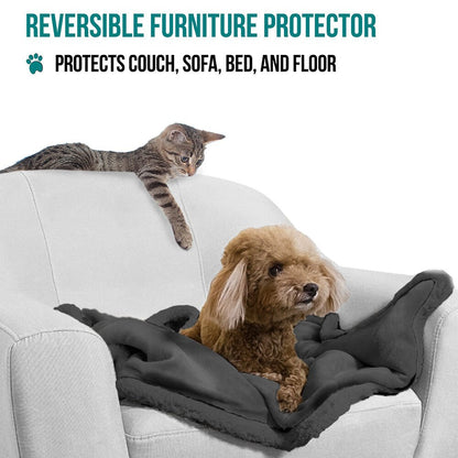 Washable Pet Blanket Fleece Dog Cat Bed Soft Sherpa Reversible Dog Blanket Warm - pet needs313037877881Washable Pet Blanket Fleece Dog Cat Bed Soft Sherpa Reversible Dog Blanket WarmGray/Gray Sherpapet needs