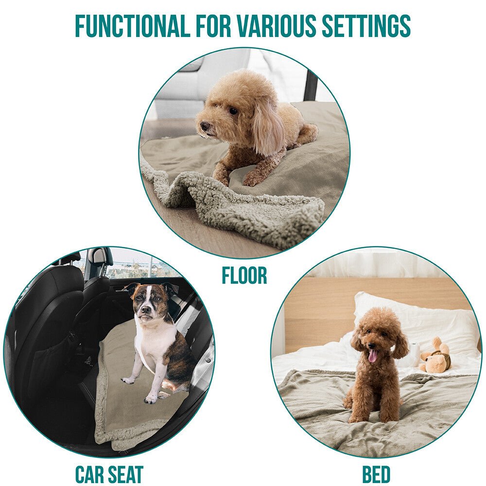 Washable Pet Blanket Fleece Dog Cat Bed Soft Sherpa Reversible Dog Blanket Warm - pet needs711181870725Washable Pet Blanket Fleece Dog Cat Bed Soft Sherpa Reversible Dog Blanket WarmTaupe/Taupe Sherpapet needs