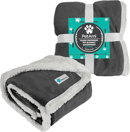 Waterproof Dog Blanket for Small Medium Dog Puppy Cat Throw for Couch Cover Leakproof Protection, Sherpa Fleece, Reversible Soft Washable 29X40 Charcoal Gray - pet needs726084380615Waterproof Dog Blanket for Small Medium Dog Puppy Cat Throw for Couch Cover Leakproof Protection, Sherpa Fleece, Reversible Soft Washable 29X40 Charcoal GrayCharcoalMedium 29 X 40 InchesMedium 29 X 40 Inchespet needs