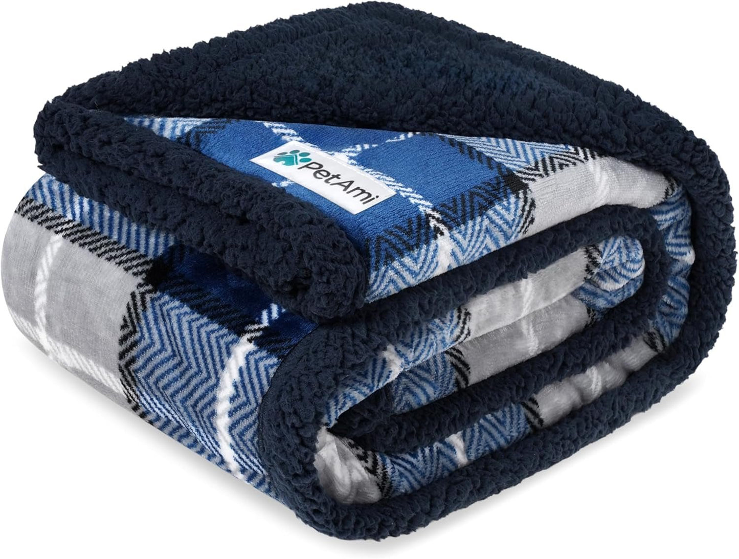 Waterproof Dog Blanket for Small Medium Dog Puppy Cat Throw for Couch Cover Leakproof Protection, Sherpa Fleece, Reversible Soft Washable 29X40 Plaid Navy Blue - pet needs7445003451498Waterproof Dog Blanket for Small Medium Dog Puppy Cat Throw for Couch Cover Leakproof Protection, Sherpa Fleece, Reversible Soft Washable 29X40 Plaid Navy BluePlaid NavyMedium 29 X 40 InchesMedium 29 X 40 Inchespet needs