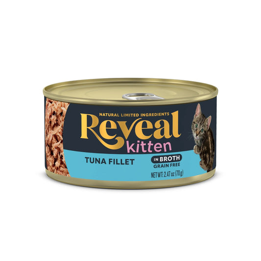 Wet Kitten Food, Tuna Fillet in Broth, 12 Pack of 2.47Oz Cans - pet needs726084459472Wet Kitten Food, Tuna Fillet in Broth, 12 Pack of 2.47Oz Canspet needs